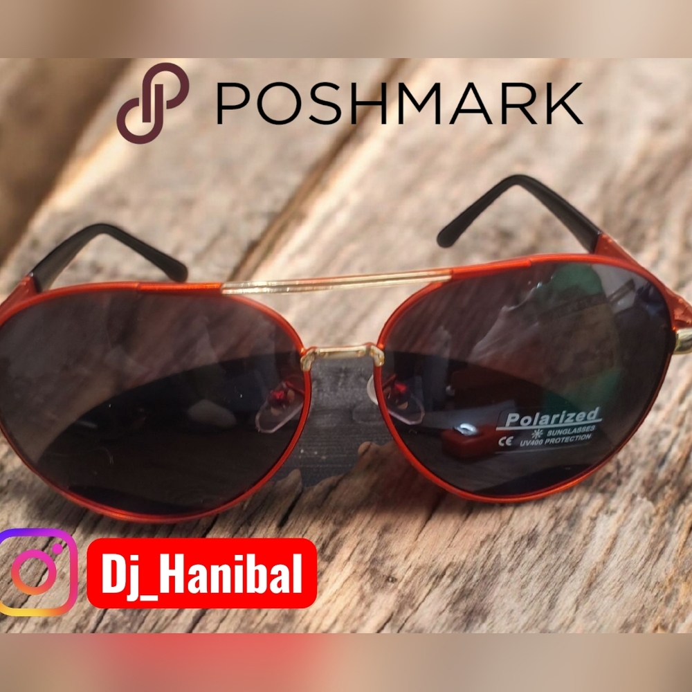 Red Aviator Sunglasses